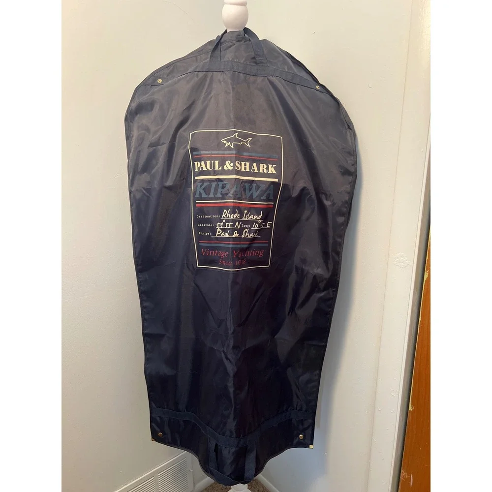 Paul & Shark Yachting Kipawa Garment Bag Navy Blue Suit Cover Travel Case